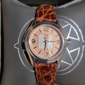 Alejandro Toussier womens leather watch